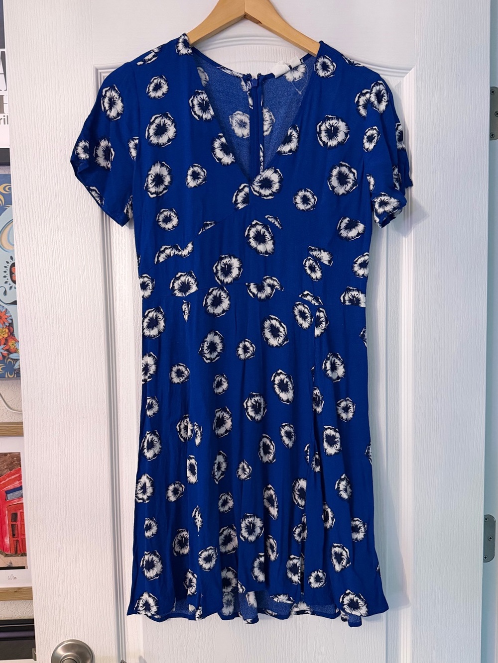 Gap Floral Blue Mini Dress size 6
